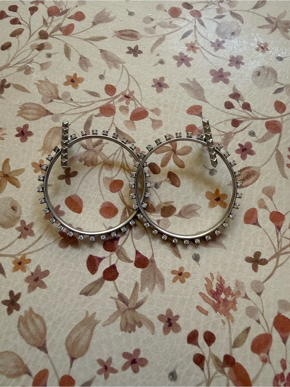 Kendra Scott Silver Crystal Hoop Earrings - Women Accessories
